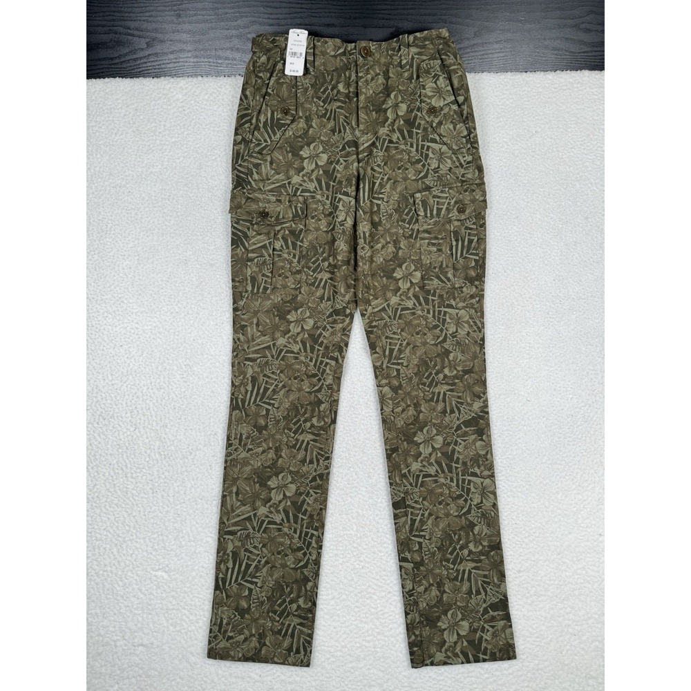 NEW - $148 Brooks Brothers Canvas Floral Camouflage Brush Cargo Pants 28x32